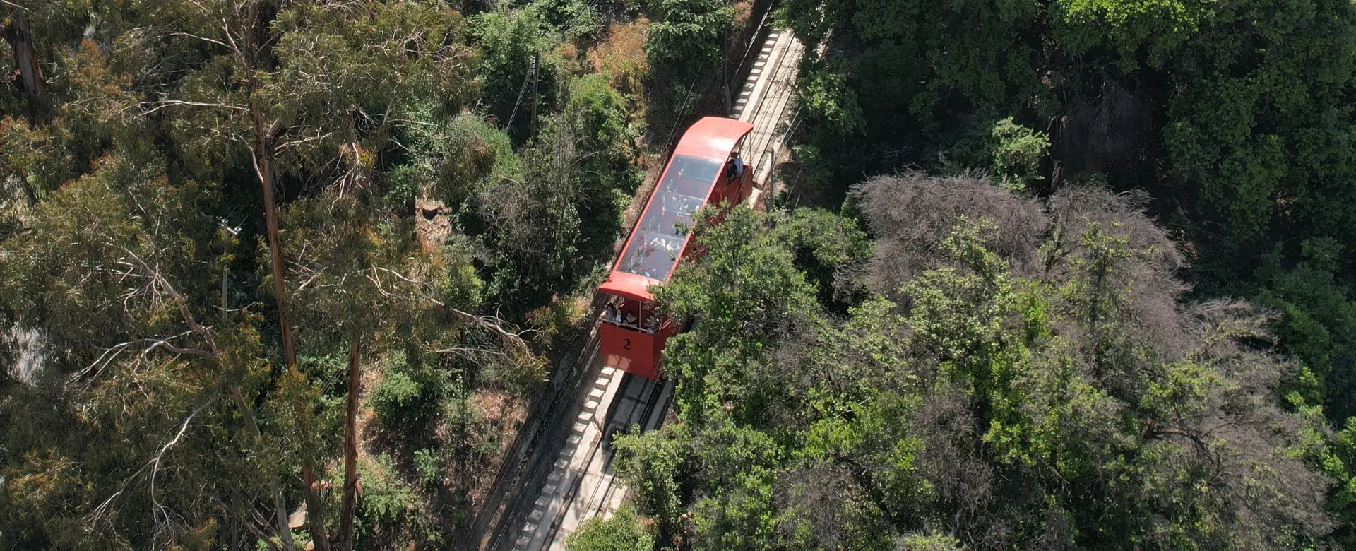 Vista panorámica del Funicular Santiago